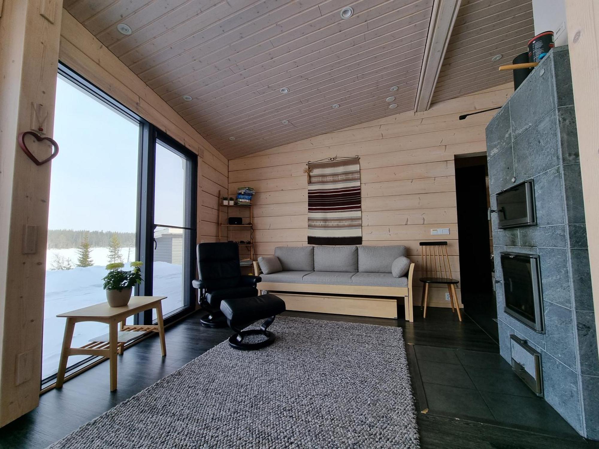 Huvila Eraemaajaerven Rannalla Taivalkoskella Jokijärvi Exteriér fotografie