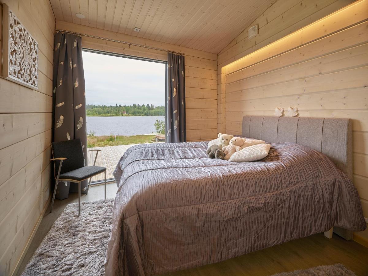Huvila Eraemaajaerven Rannalla Taivalkoskella Jokijärvi Exteriér fotografie