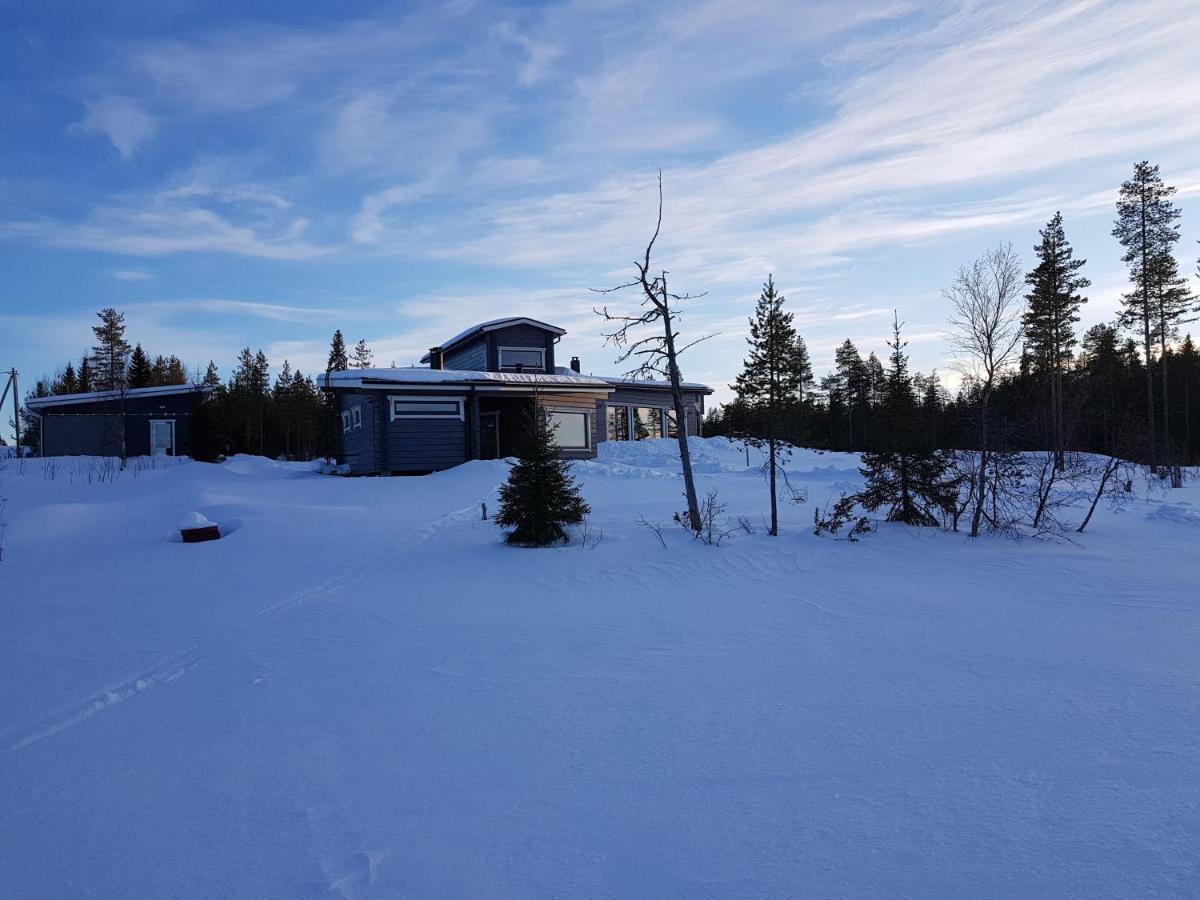 Huvila Eraemaajaerven Rannalla Taivalkoskella Jokijärvi Exteriér fotografie