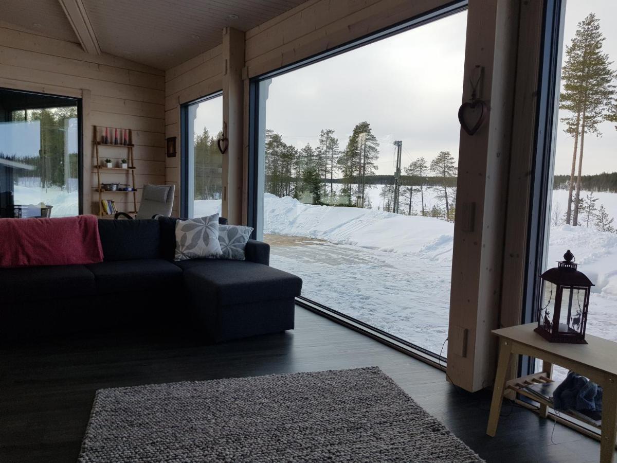 Huvila Eraemaajaerven Rannalla Taivalkoskella Jokijärvi Exteriér fotografie