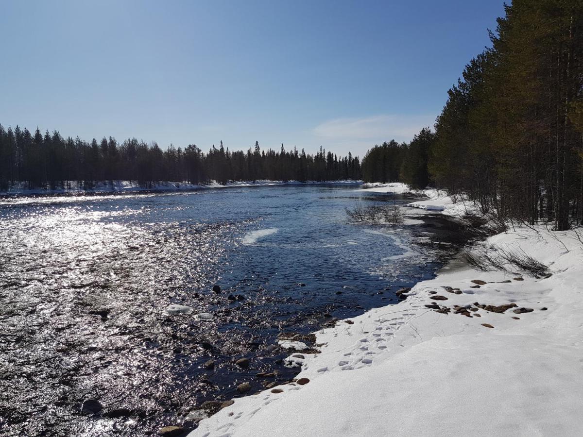 Huvila Eraemaajaerven Rannalla Taivalkoskella Jokijärvi Exteriér fotografie