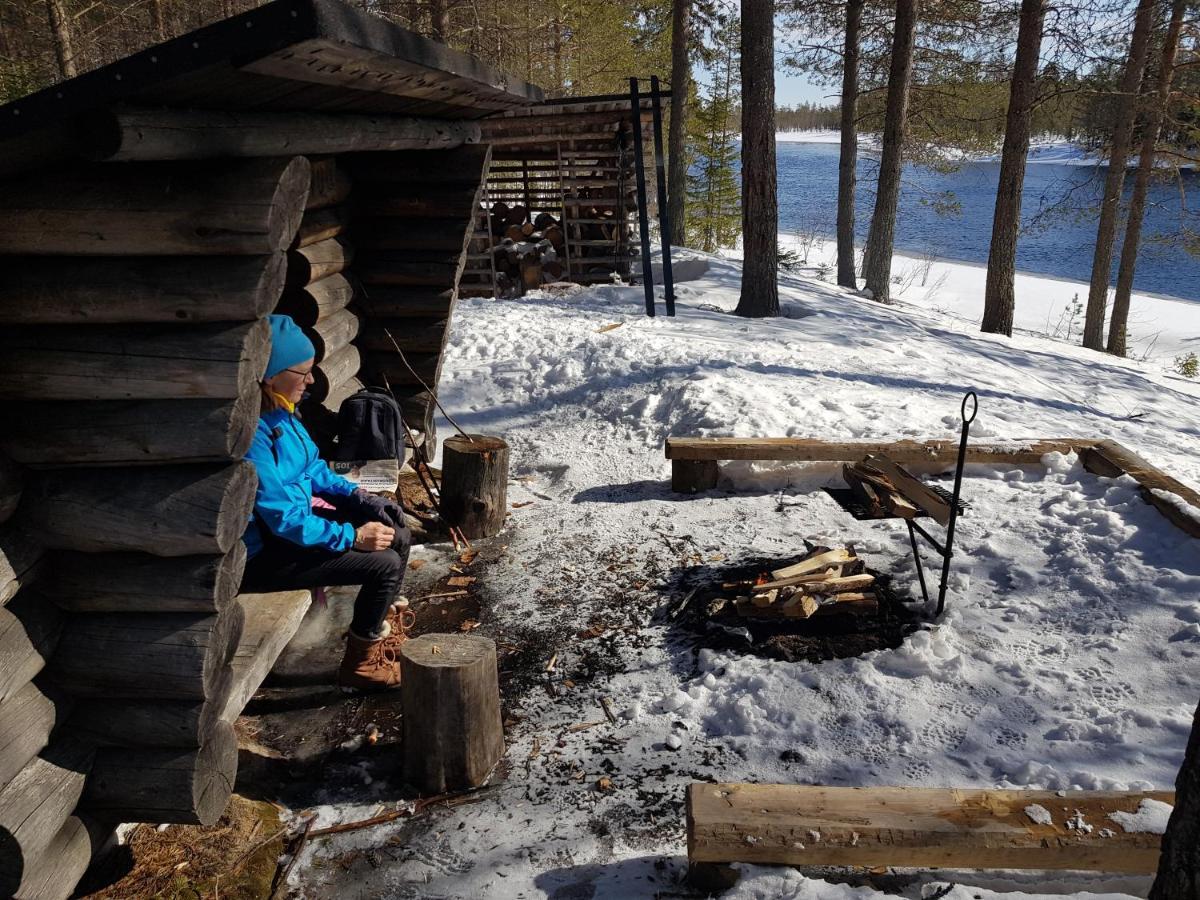 Huvila Eraemaajaerven Rannalla Taivalkoskella Jokijärvi Exteriér fotografie